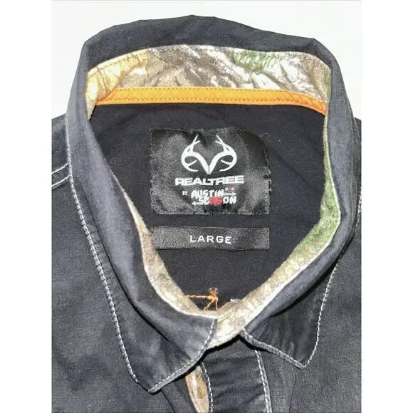 Real Tree Austin Season Shirt Large Button‎ Casual - Picture 3 of 5